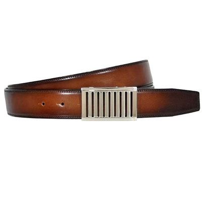 OHM New York Premium Perimeter Stitched Leather Belts