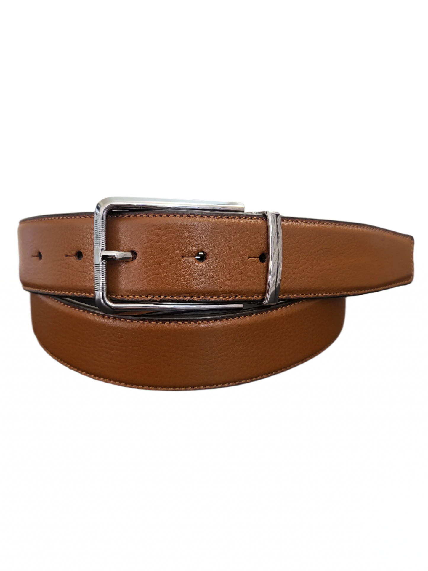 OHM New York Grained Leather Men's Light Brown Belts